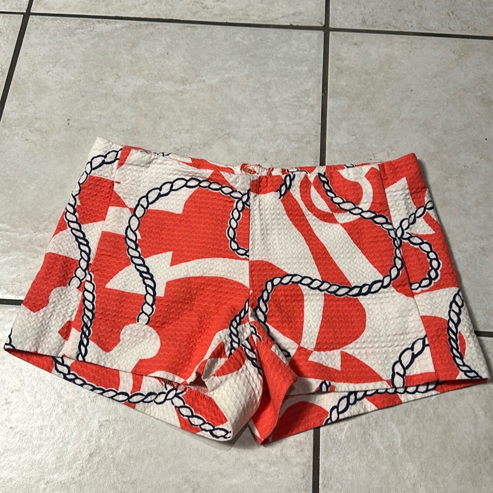Lilly Pulitzer Liza Booze Cruise Nautical Shorts
